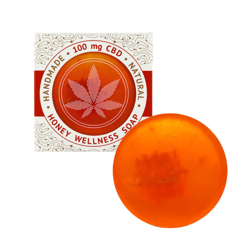 Cannaline Jabón Artesanal Honey Wellness con 100 mg de CBD – 110 g